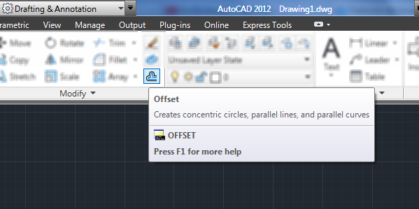 Creating Parallel Lines in AUTOCAD using the Offset Command